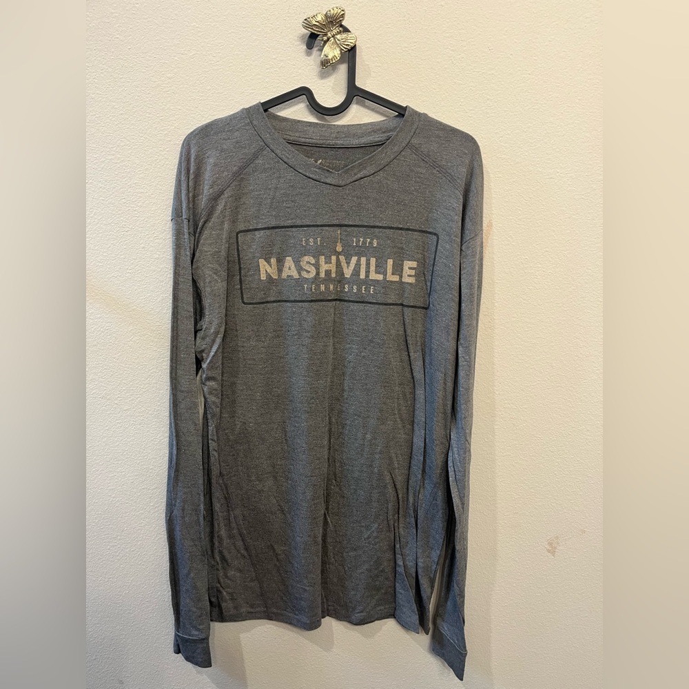 League Charcoal Nashville Long Sleeve Tee